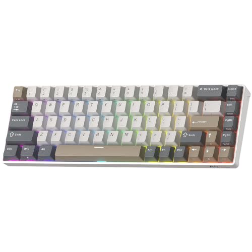 RK ROYAL KLUDGE RK68 – 65% RGB bezprzewodowa klawiatura mechaniczna do gier i pracy, US QWERTY