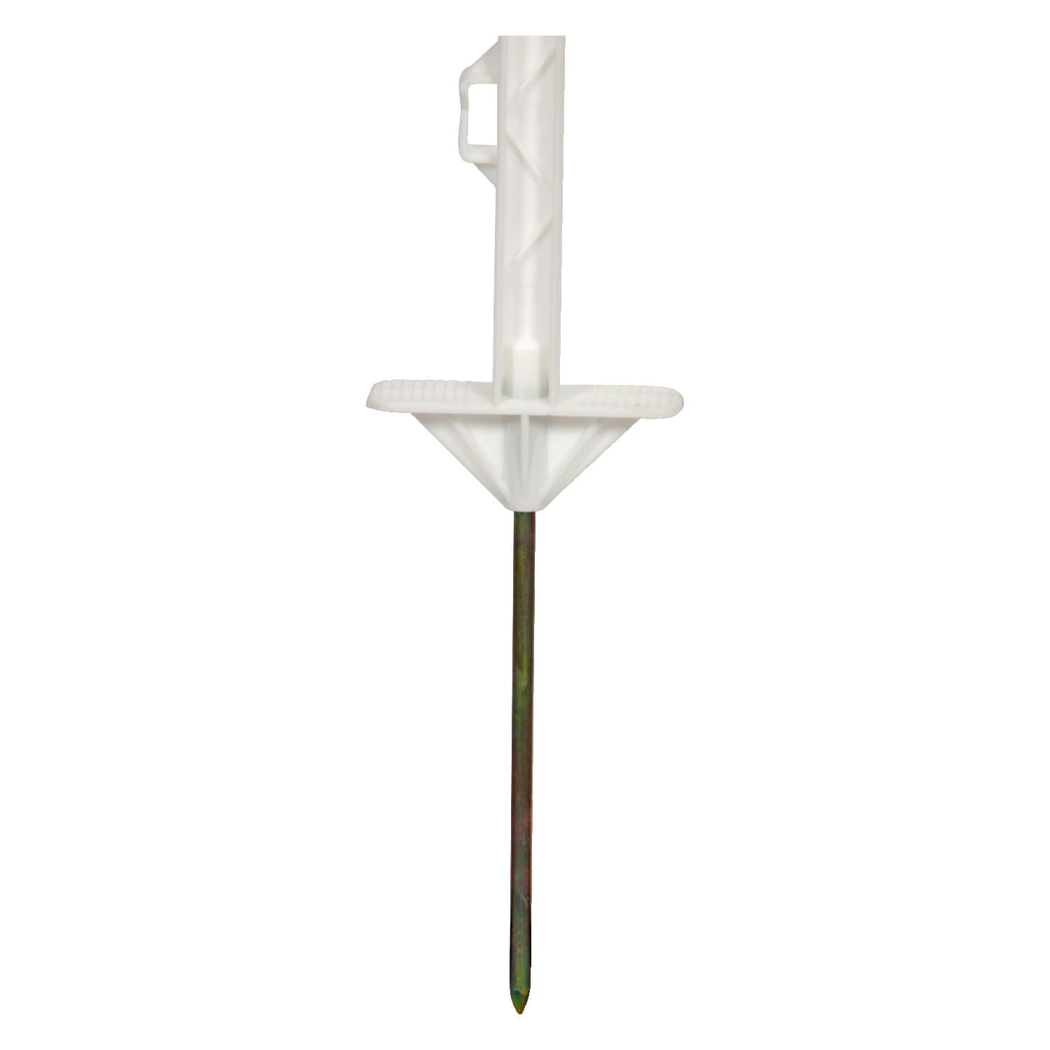 horizont Piquets de clôture plastique blanc, piquets plastique 20 pièces, hauteur 156 cm, avec 8 oeillets pour rubans, cordes, torons, avec double pas