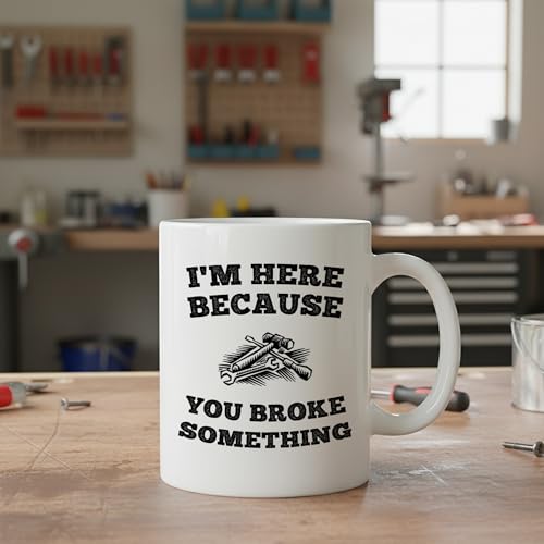 Taza de café blanca de cerámica 11 oz con diseño divertido miniatura 6