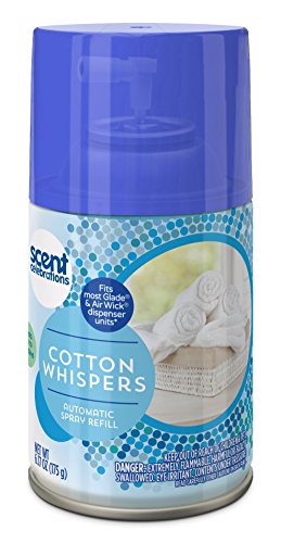 Scent Celebrations Fresh Clean Linen Automatic Spray Refill, Cotton Whispers, 6.2 Fluid Ounce (Pack of 6)