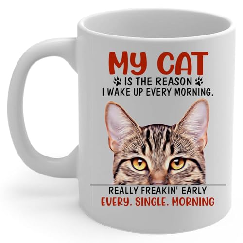 Lovesout Brown Tabby Cat Are The Reason I Wake Up