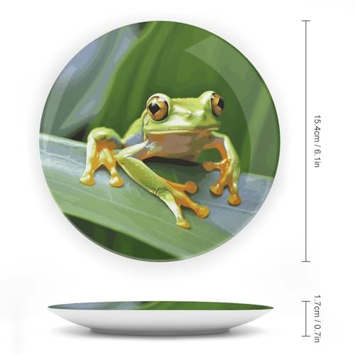 Plato decorativo de porcelana Bone China de 6 pulgadas miniatura 2