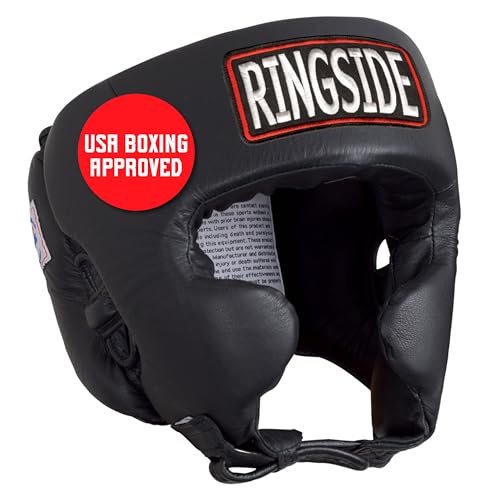Image of Ringside Competition Boxing Muay Thai MMA Sparring Head Protection Headgear with Cheeks