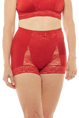 Image of Rhonda Shear Pin-Up Girl Lace Control Panty, Floral Lace, Light Tummy Control