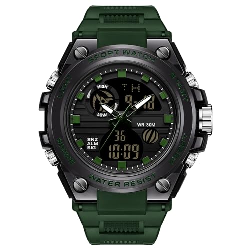 BR.K �u���U�[ �L���O �����Y �E�H�b�` �A�E�g�h�A �X�|�[�c �f�W�^�� �r���v LED �X�g�b�v�E�H�b�` ���@�\ �A�i���O �E�H�b�` �^�N�e�B�J�� �~���^���[ �E�H�b�` �j���p �O���[��, �O���[��