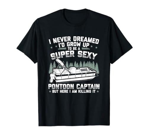 Pontoon Captain Shirt Men Funny Boat Captain Gift Boat Owner T-Shirt
