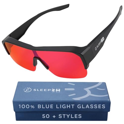 Image of Sleep ZM Blue Light Blocking & Light Sensitivity Fitover Glasses - 14 Lens Types for Comfort, Relaxation, Sleep & Relief