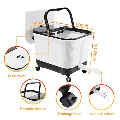 Likein High Depth Foot Spa Bath With Heat Massage & Jets, Foot Soak Tub With 20 Motorized Shiatsu Massage Balls & 2 Maize Rollers,Pedicure Foot Spa For Feet Stress Relief-Led Display #TOP6