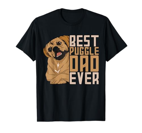 Dog Lovers Pet Dogs Dad Father's Day Puggle T-Shirt