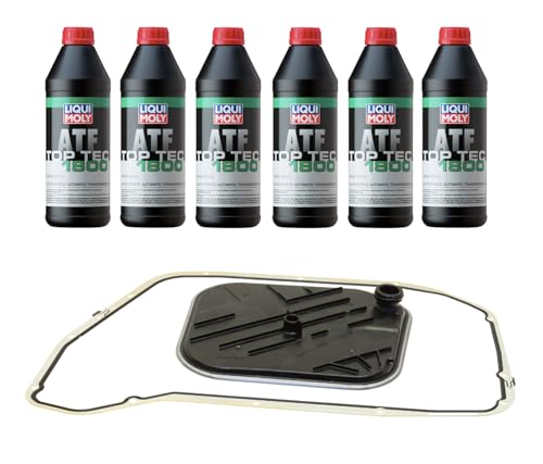 Safety Recall 37O1 / Gearbox Oil - 2021-2022 Audi R8 3 Auto Trans Service Kit: 6L ATF + Filter + Gasket compatible with AUDI 8 Speed Zf Tiptronic Transmission (2011-2016)