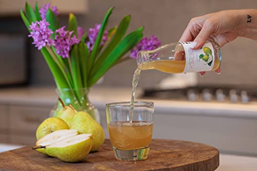 Pomona Organic Pear Juice, Cold Pressed USDA Organic Juices, Pears And Lemon Juice, No Added Sugar, Not From Concentrate, Vegan, Kosher, Non GMO, Pasteurized, 8.4 Oz Glass Bottles - Image 4