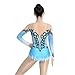 Kmarouse Girl's Rhythmic Gymnastics Leotard for Competition, Women's High Stretch Handmade Gymnastics Uniforms(4X-Large)