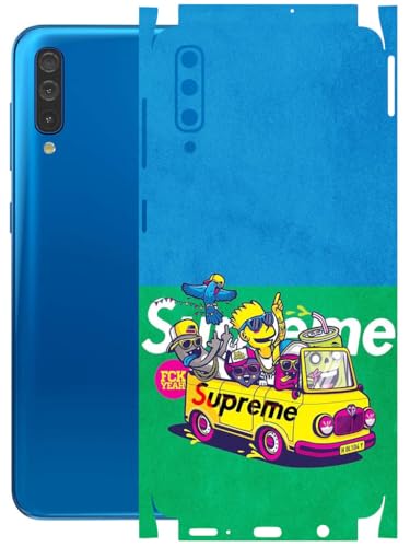 Image of AtOdds - Full Body Back Screen Guard Protector Film - Lamination Wrap Skin Sticker Compatible with Samsung Galaxy A50 | Scratchproof Matte Finish (Simps)