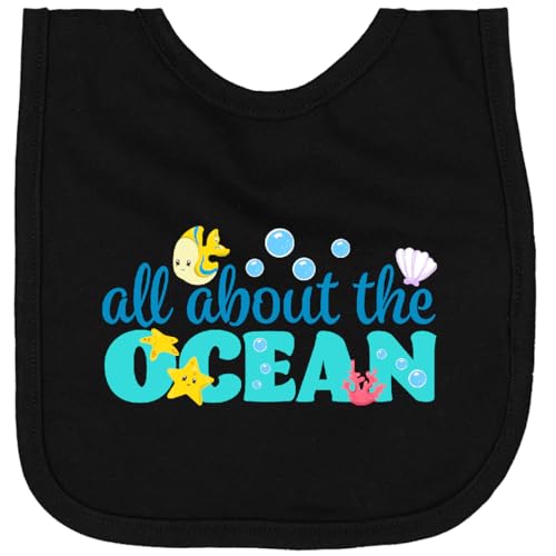 inktastic All About the Ocean Newborn Bib Black 29ac7