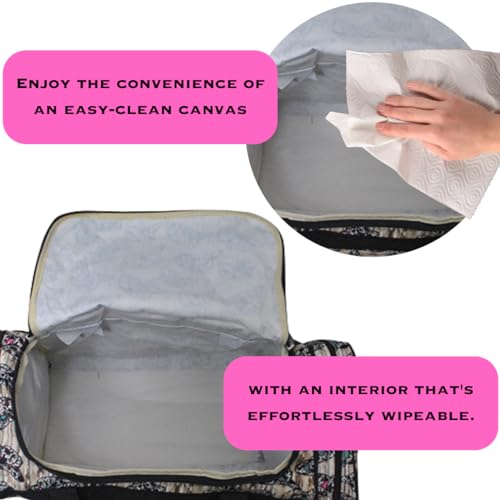 NGIL Canvas 20" inch Duffle Bag (Aztec Cow-Black)3