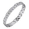 Jecanori Magnetic Bracelets for Women,Crystal Bracelets for Women,316 Titanium Steel Bracelets,Valentines Day Gifts with Sizing Tool