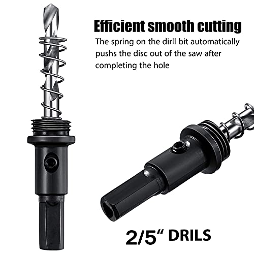 4 Inch Hole Saw, M42 Hss Bi-Metal Hole Drill Bit With Hex Shank Hole Cutter For Cutting Soft Metal, Iron, Aluminium, Wood, Drywall, Pipe,Plastic, Fibreboard(Red) #TOP3