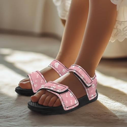 Hook and Loop Sandals for Toddler Girls - Anti-slip, Stable, Comfortable, for Home, Playground, Beach4