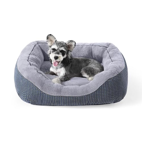 Image of INVENHO Small Dog Bed Washable Orthopedic Calming Warming Durable Pet Bed with Anti-Slip Bottom