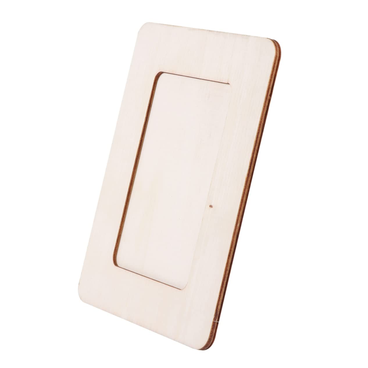 Gadpiparty 12 pezzi Cornice Foto Legno Cornice Vuota Legno Naturale per DIY Fai da Te Decorazione e Organizzatore Immagini Materiale Sicuro e Durevole per Progetti Creativi