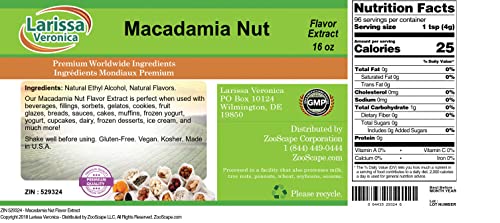 Macadamia Nut Flavor Extract (16 oz, ZIN: 529324) image 5