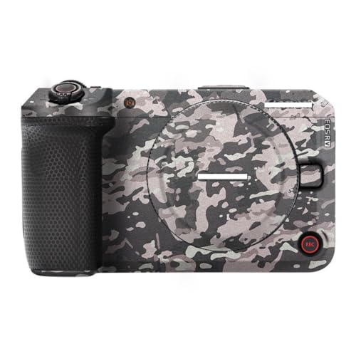 Mebont �J�����A�N�Z�T���[ Canon EOS R6 V�Ή� �J�����ɓK������ی쑕���X�e�b�J�[�ŁA�ώC�����A�ϖ��Ր���������J�����X�L���ی�t�B�����A����(Camo Black)
