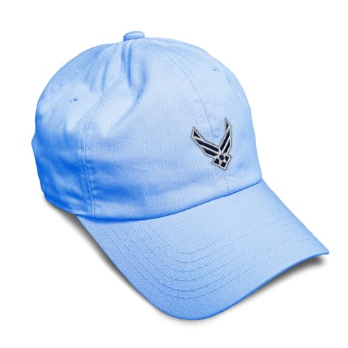 Image of Speedy Pros Soft Baseball Hat Embroidered Dad Hat Air Force Emblem Embroidery Men & Ladies Baseball Cap Cotton