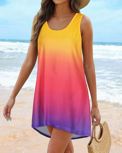Image of Swimsuit Coverup for Women Bikini Sleeveless Beach Bathing Suit Cover Up