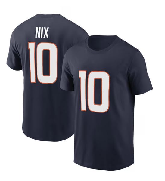 Bo Nix #10 Denver Football Shirt Jersey 100% Cotton