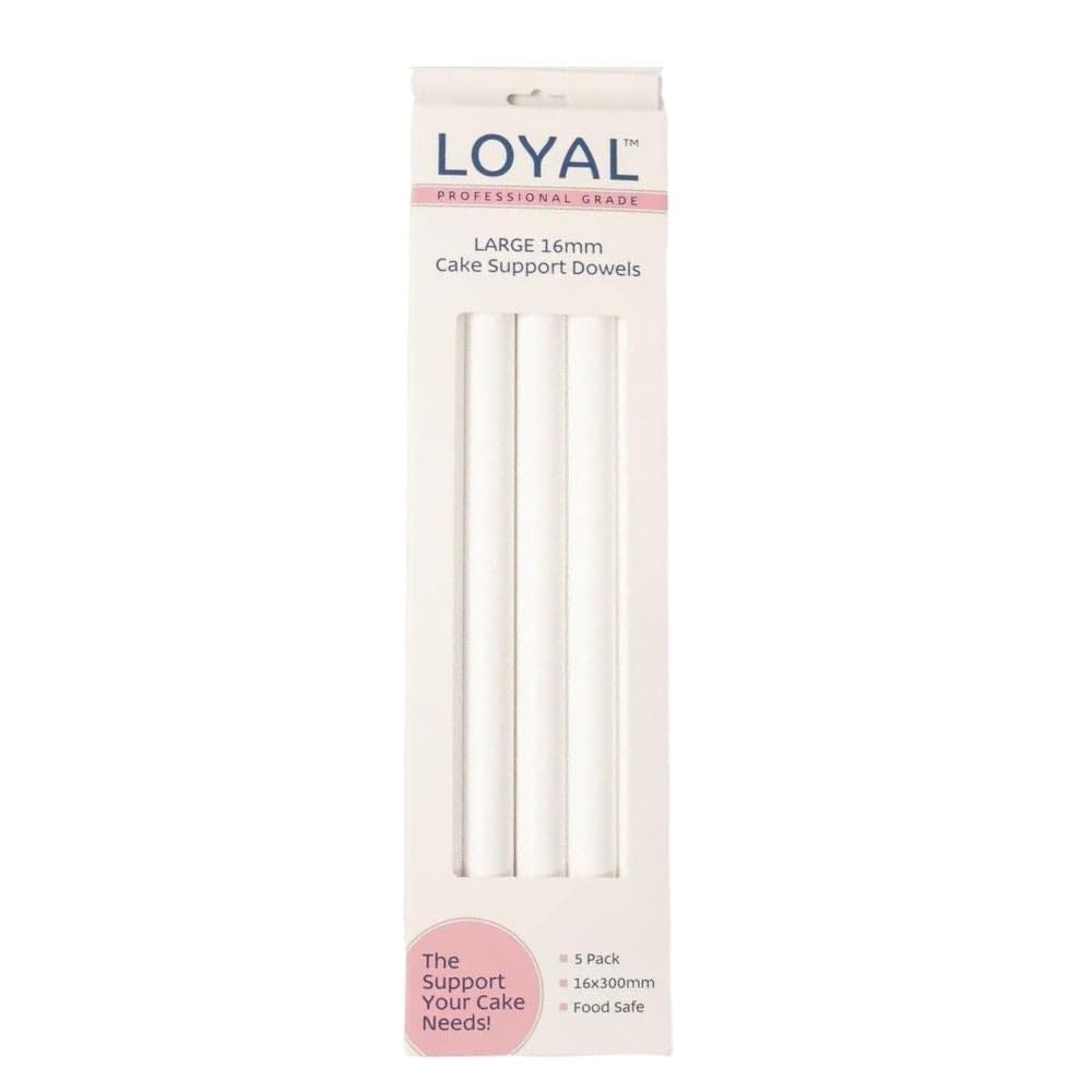 LOYAL Large Cake Dowels Heavy Duty x 5, Weiß