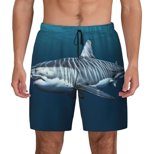 Short de bain pour homme à séchage rapide avec cordon pour plage et piscine