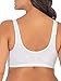 Fruit of the Loom womens Front Closure Cotton Sports Bra, Blushing Rose/Charcoal/White, 46 US
