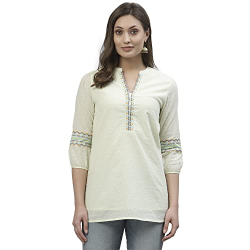 Image of Mode By Red Tape Women's Regular Tunic (MFT0056 Lime L)