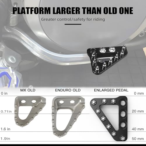 NICECNC Motorcycle Rear Brake Pedal Plate Tip Compatible with 690 Enduro R 2008-2023 690 SMC R 2019-2023 790 Adventure R 2019-2023 890 Adventure R 2021-2023 1050 Adventure R 2015-2016,See Fitment