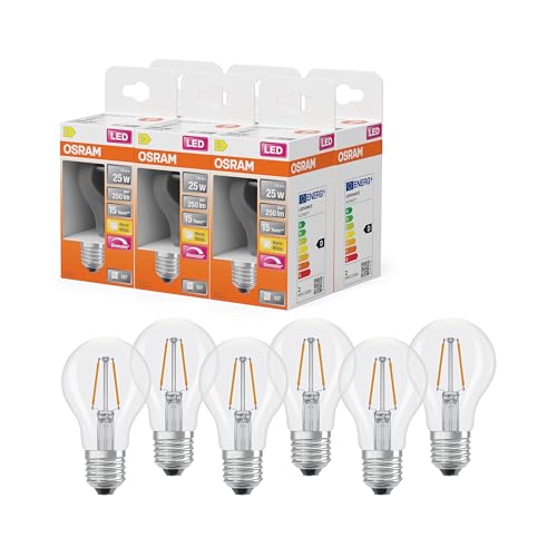 Osram Lampe LED E27 filament ampoule transparente 250lm intensité variable blanc chaud