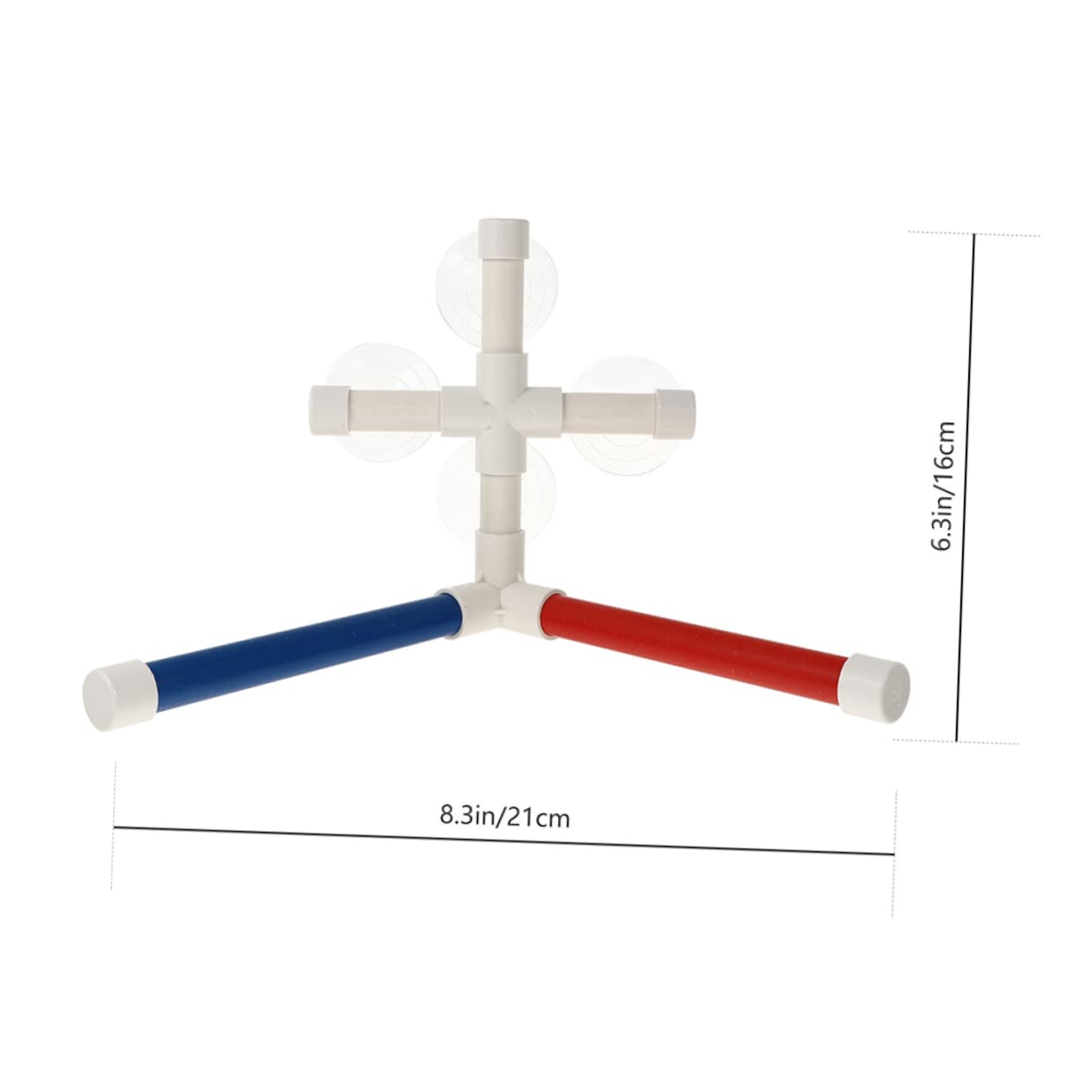 Housoutil 3sets Perchero per Uccelli con Ventosa Gioco per Pappagalli e Parrocchietti Accessorio da Gabbia per Uccelli Stabile e Facile da Usare per Soleggiamento e Divertimento