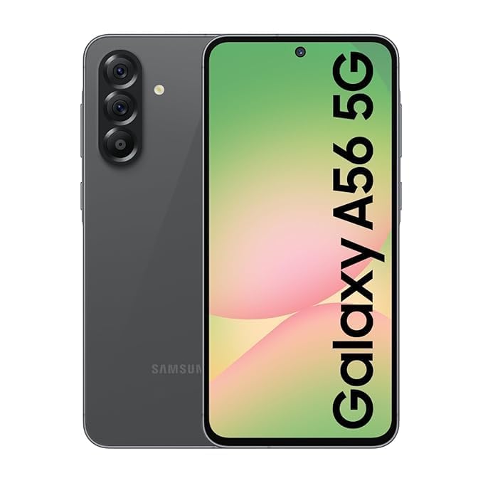 Image of Samsung Galaxy A56 5G (Awesome Graphite, 8GB, 128GB with Other Offers