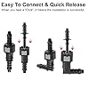 X AUTOHAUX 2 Set 1/4" 6.3mm SAE to 5/16" 8mm Fuel Line Hose Release Connector #3