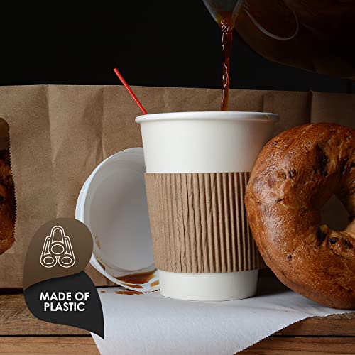 PAMI Disposable 5in Plastic Sip Stirrers/Straws, Value Pack of 1000 Stirring Sticks for Hot & Cold Drinks, Cocktail & Coffee Bar Stir Straws (Red One Size)