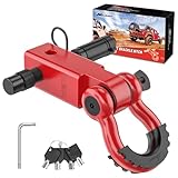 Nilight Anti-Theft Shackle Hitch Receiver 2Inch 45000 LBs Breaking Strength 3/4