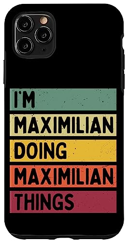 I'm Maximilian Doing Maximilian Things �ʔ��� �p�[�\�i���C�Y �X�}�z�P�[�X iPhone 11 Pro Max �p