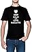 Keep Calm and Love Raclette Negro Hombre Camiseta Tamaño XS Black Men's tee Size XS