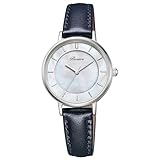 [Citizen] 腕時計 ソーラーテック 防水 白蝶貝 KP3-414-14 レディース ブラック