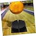 UKCOCO Bowling Ball Base Indoor Ball Stand Large Ball Storage Display Durable Holder Stable Bowling Accessories Sports Balls Sturdy Gym Supply Sports Equipment Storage Black Plastic