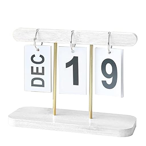 Calendario de Escritorio de Madera, Calendario Perpetuo con Tapa de Madera, Calendario con Tapa para Escritorio, Calendario de Decoración Reutilizable para Oficina en Casa(Blanco) | Ya disponible en tu tienda friki favorita! En mundofriki.es! Calendario de Escritorio de Madera, Calendario Perpetuo con Tapa de Madera, Calendario con Tapa para Escritorio, Calendario de Decoración Reutilizable para Oficina en Casa(Blanco) | Ya disponible en tu tienda friki favorita! En mundofriki.es!