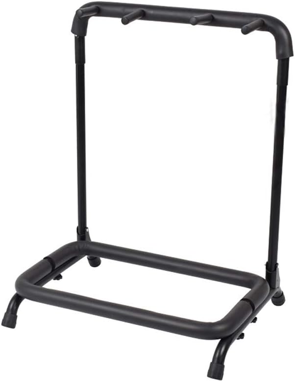 Kuyal Guitar Stand 3 Holder Guitar Display Rack Multi Guitar Storage Padded-Foam Rails– Black (3 Holder)