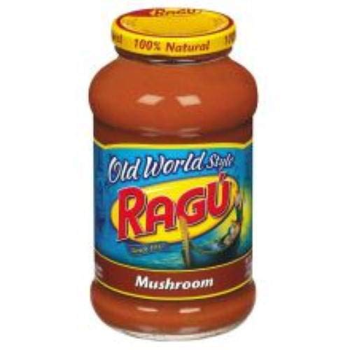 Ragu Old World Style Mushroom Spaghetti Sauce, 26 Ounce (Pack of 12)