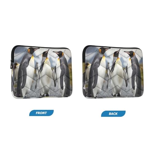 Funda para portátil 13-14 pulgadas impermeable con diseño de pingüinos miniatura 2