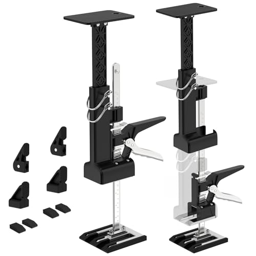 MOOOST AYK Verstellbare Wagenheberständer, 2 Stuks Werkbesparende armkrik, Handgereedschaplifter met Schaal Hefhoogte 23,6'', Hand Lifting Jack Tool Hefcapaciteit 360lbs