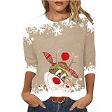 WANGTIANXUE Weihnachten Yoga Pullover Damen Blusen Damen Langarm Trasher Pulli Flammen Bluse Pink Damen Langarmshirt Hoodie Anime Sweatjacke Pack Hemd Pullover Damen 2 In 1 Tops Grau Dirndl Bluse S